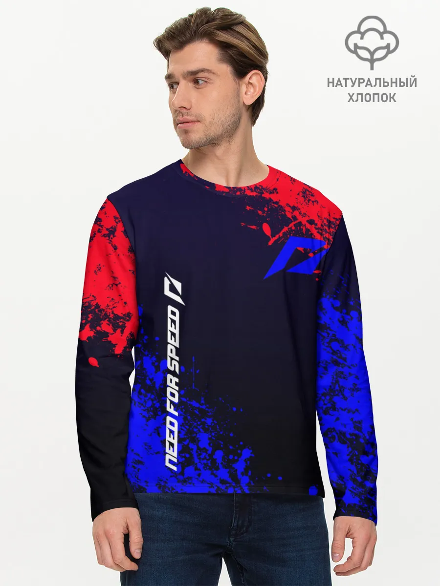 Мужской лонгслив базовый / Need for speed Shift