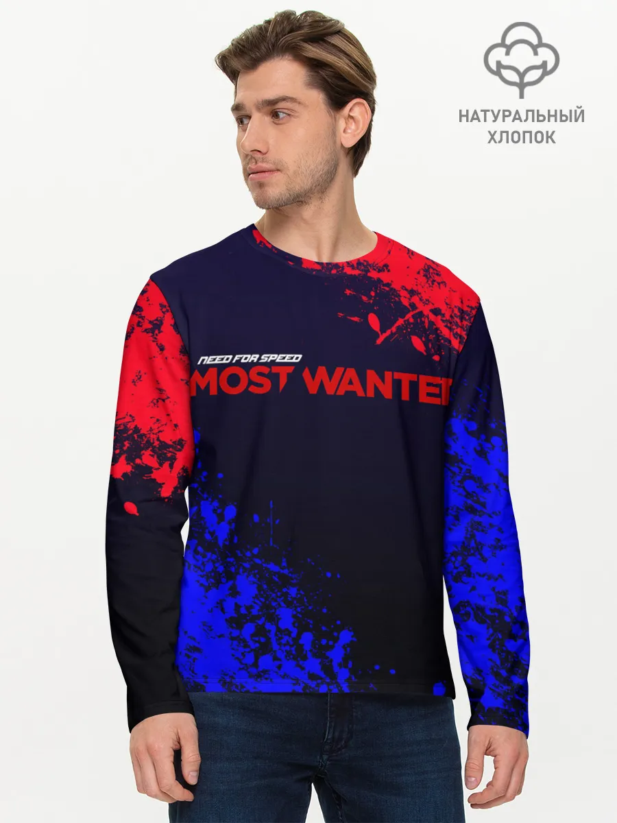 Мужской лонгслив базовый / NFS Most Wanted
