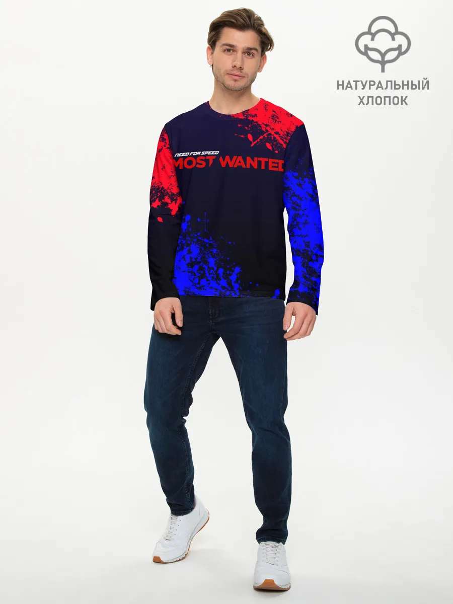 Мужской лонгслив базовый / NFS Most Wanted