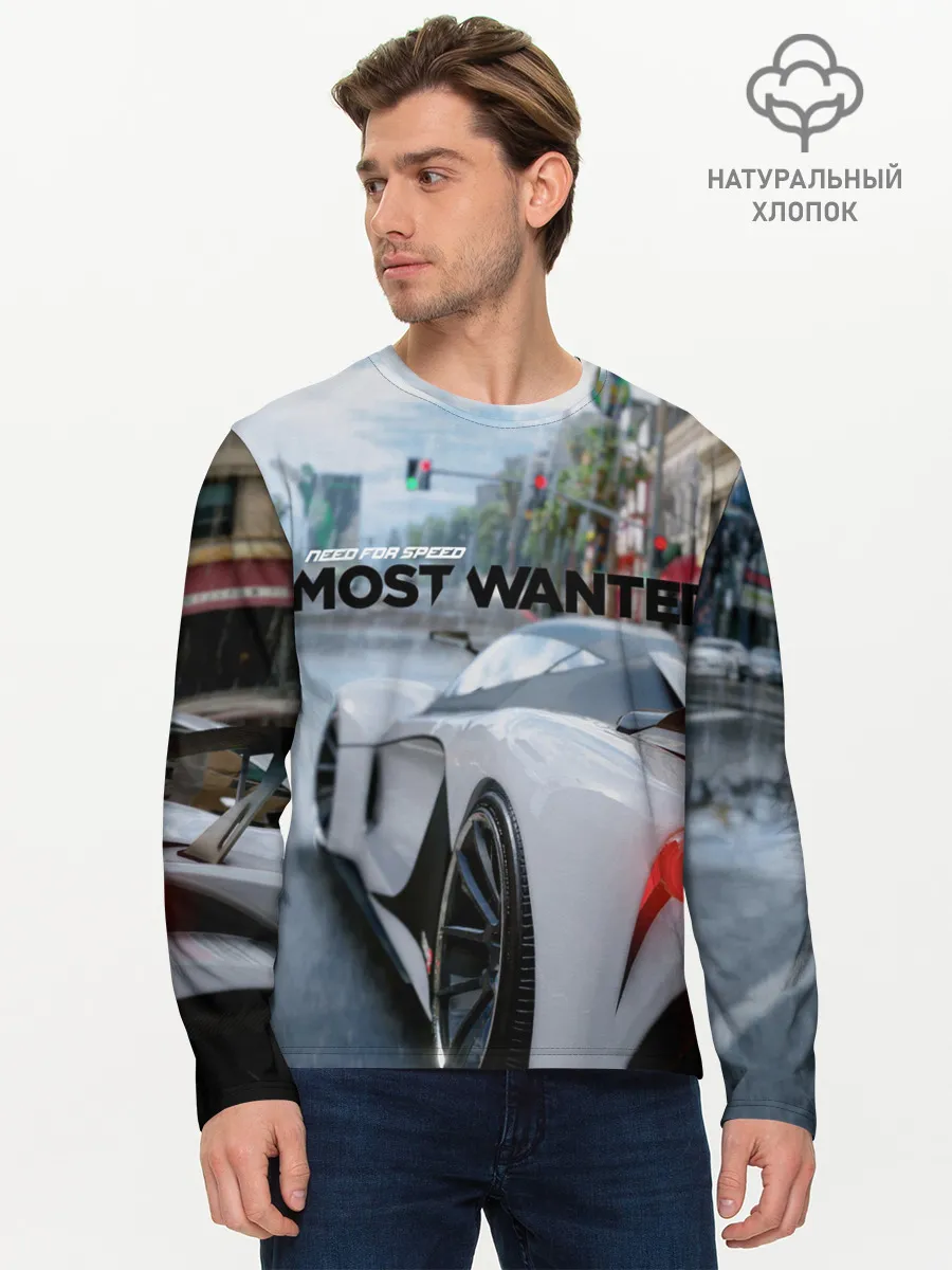 Мужской лонгслив базовый / NFS Most Wanted