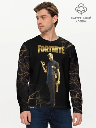 Мужской лонгслив базовый / Gold Midas Fortnite 2