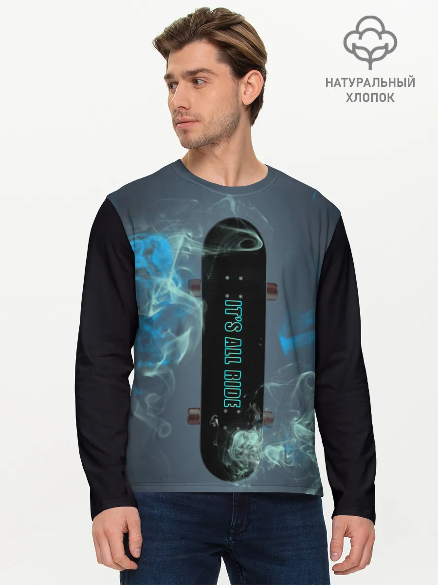 Мужской лонгслив базовый / Its All Ride