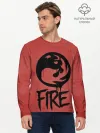 Мужской лонгслив базовый / Emblems Fire