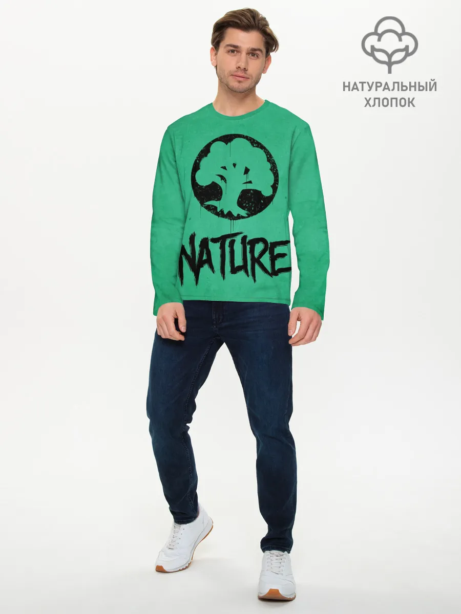 Мужской лонгслив базовый / Emblems Nature