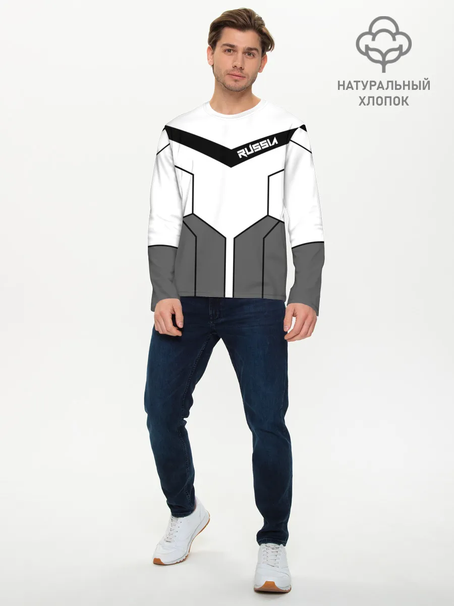 Мужской лонгслив базовый / Russia