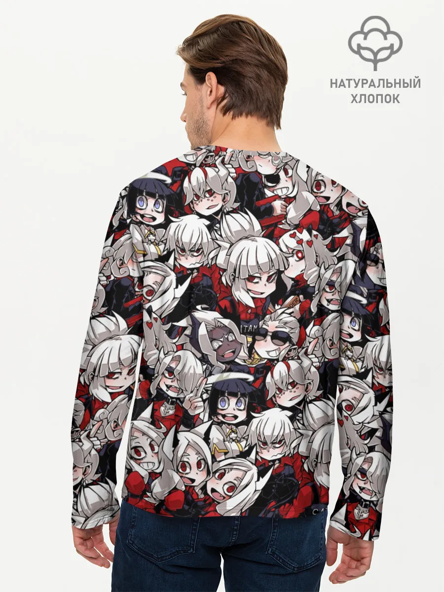 Мужской лонгслив базовый / Helltaker