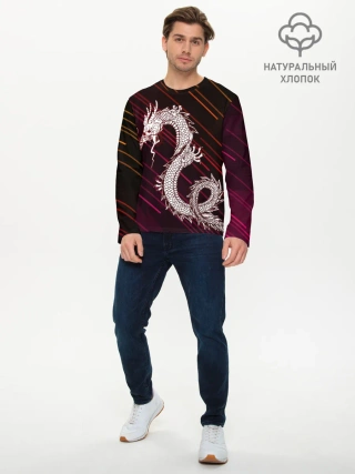 Мужской лонгслив базовый / Dragon | Дракон