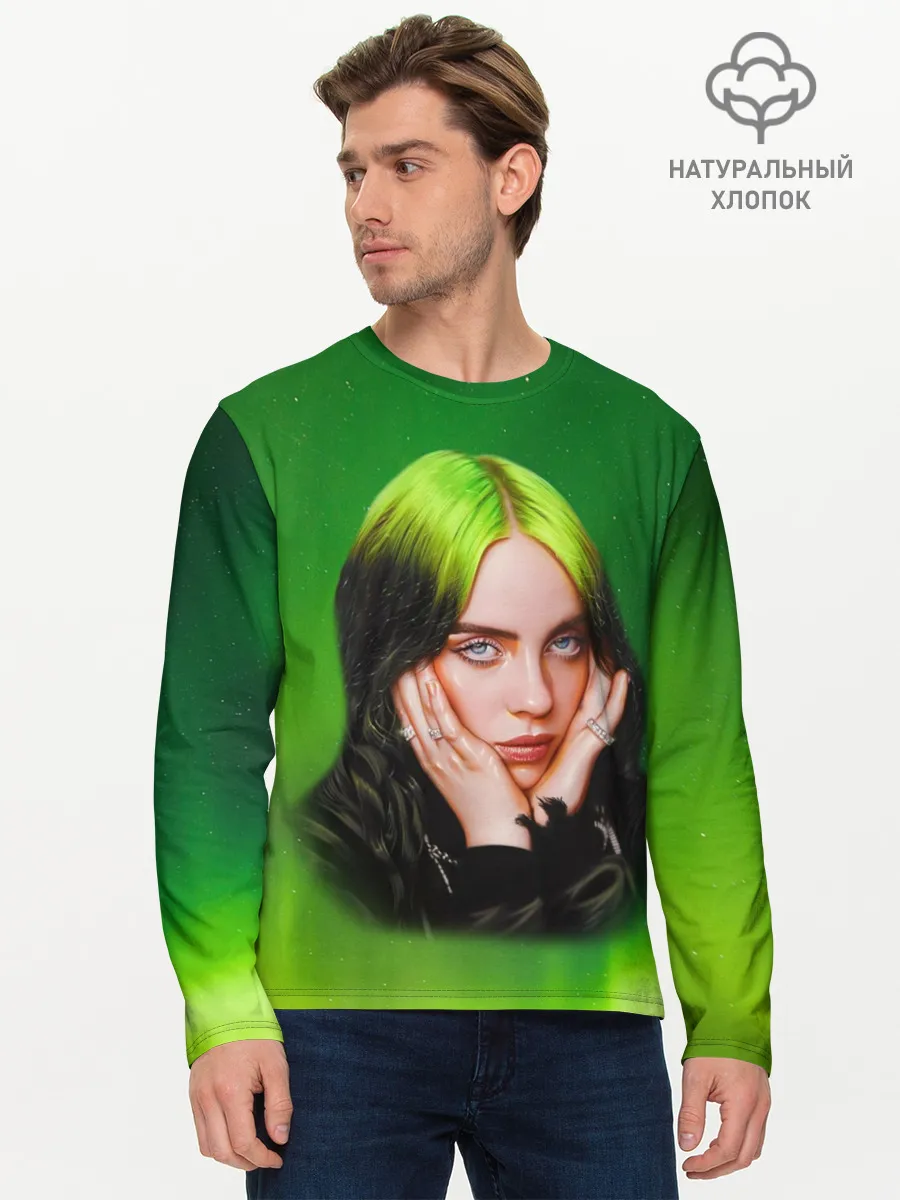Мужской лонгслив базовый / Billie Eilish | Билли Айлиш