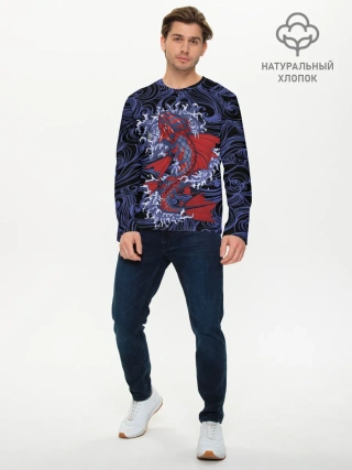 Мужской лонгслив базовый / Рыба | Fish