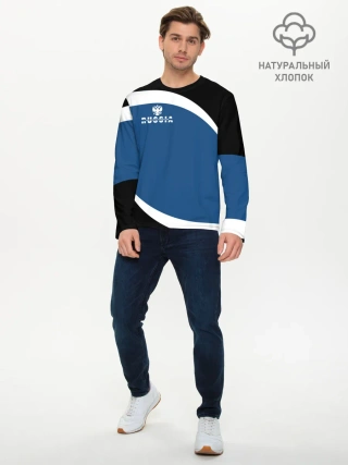 Мужской лонгслив базовый / Russia