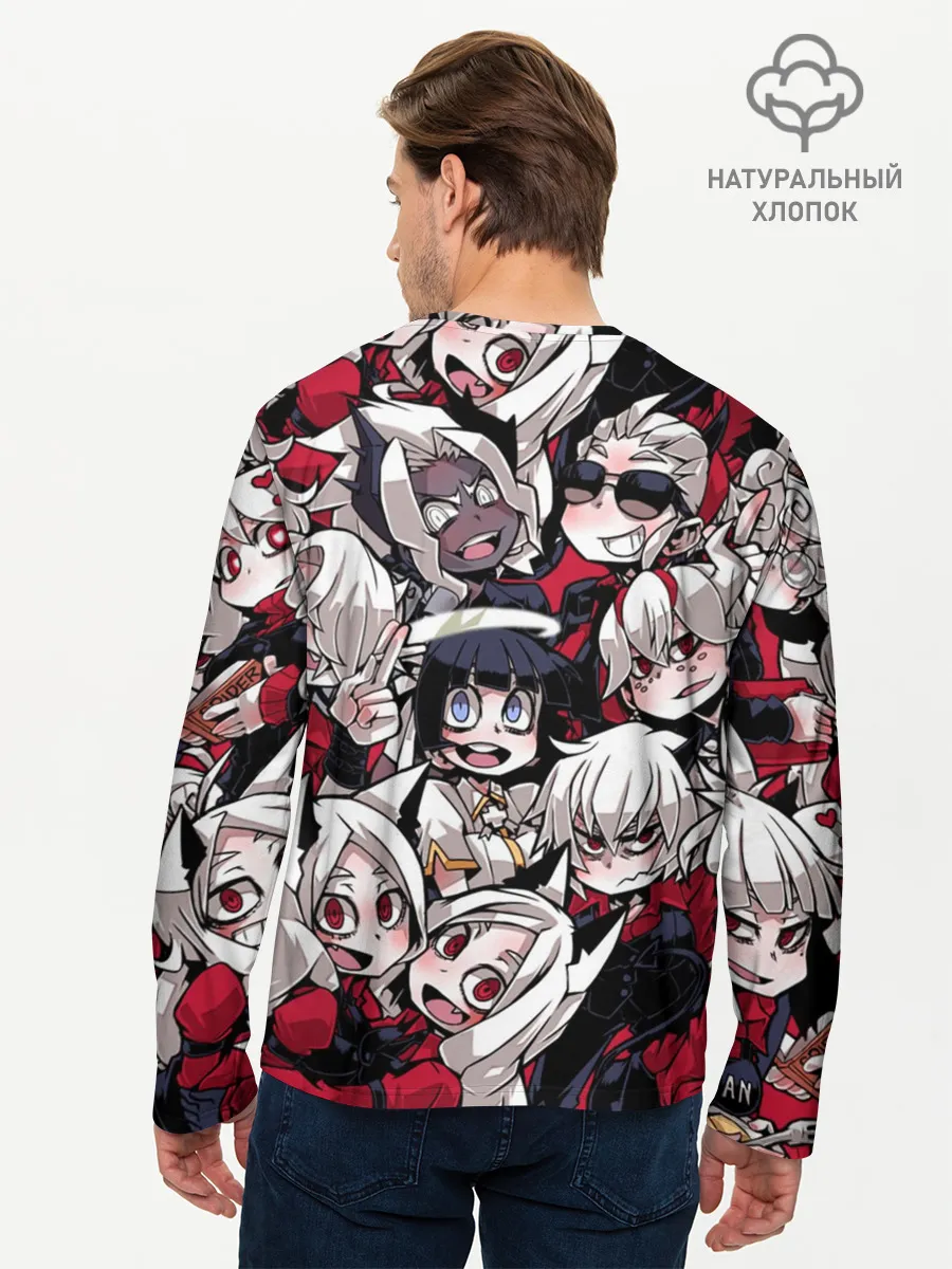 Мужской лонгслив базовый / Helltaker