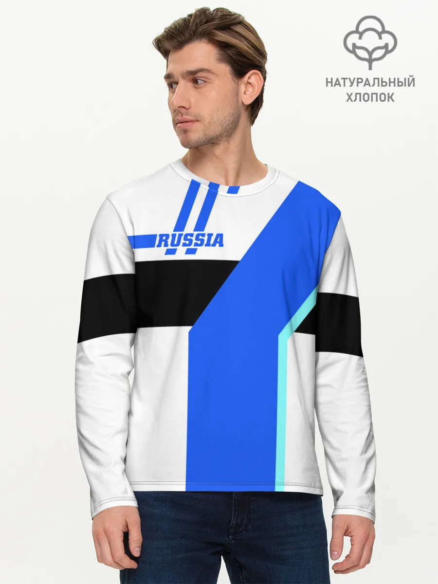 Мужской лонгслив базовый / Russia
