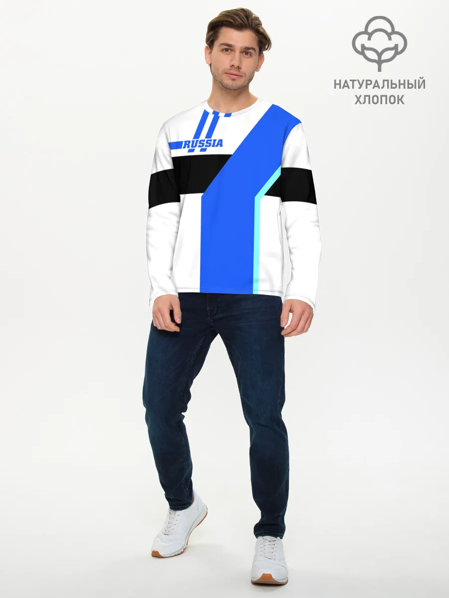 Мужской лонгслив базовый / Russia