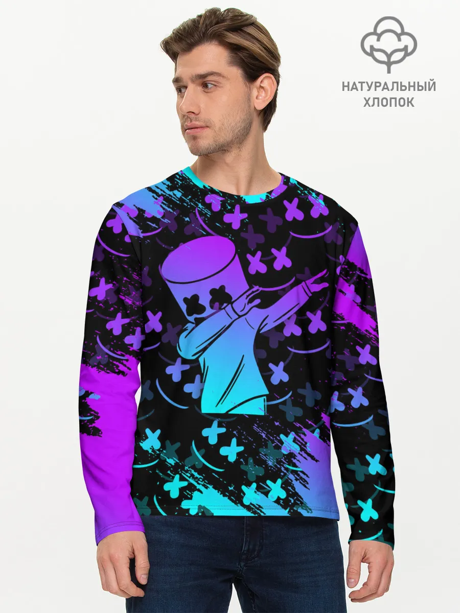 Мужской лонгслив базовый / FORTNITE x MARSHMELLO