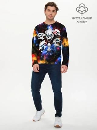 Мужской лонгслив базовый / Санс | Undertale