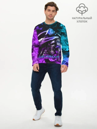 Мужской лонгслив базовый / VALORANT OMEN