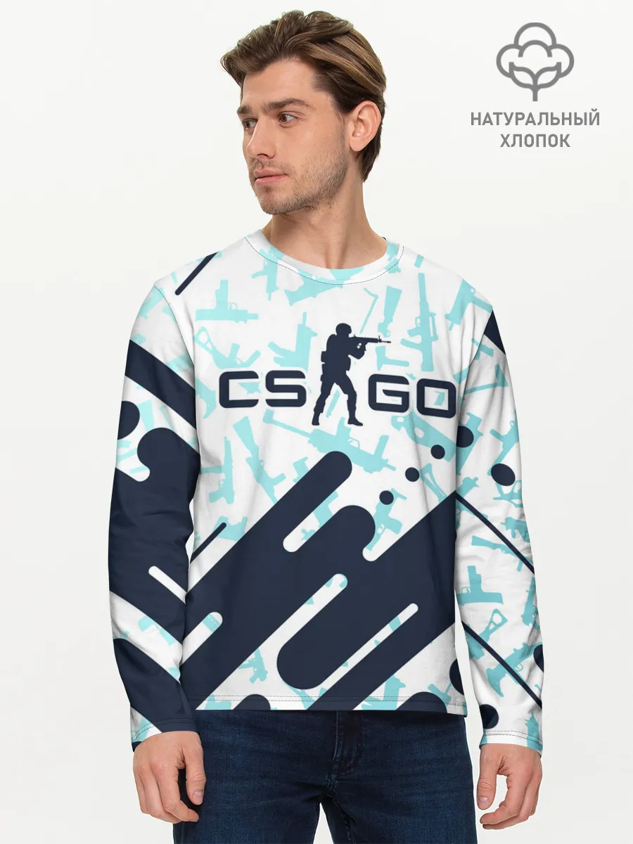 Мужской лонгслив базовый / CS GO | КС ГО
