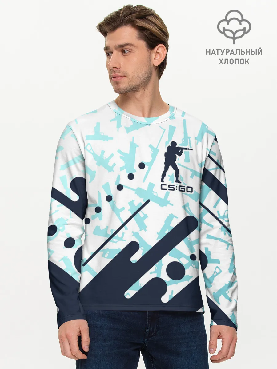 Мужской лонгслив базовый / CS GO | КС ГО