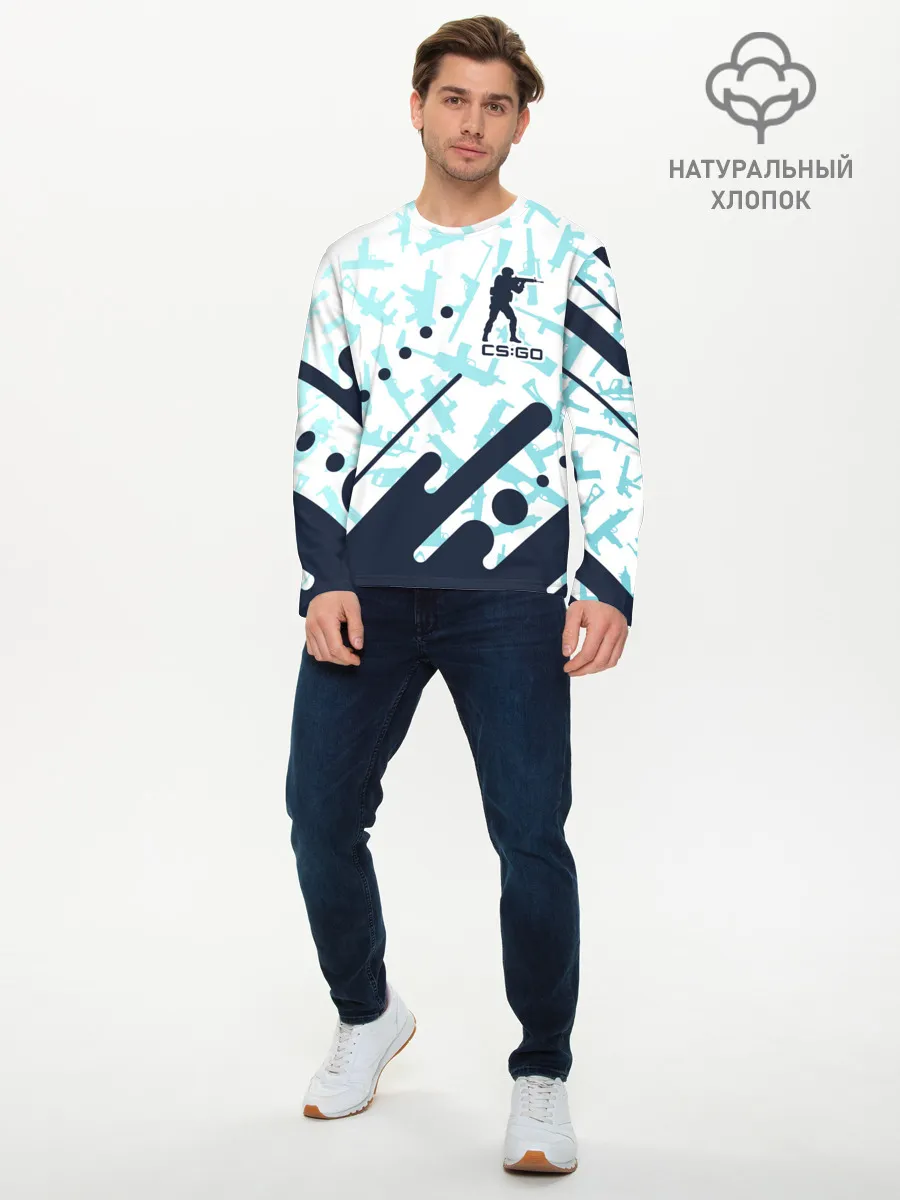Мужской лонгслив базовый / CS GO | КС ГО
