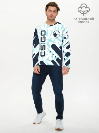 Мужской лонгслив базовый / CS GO | КС ГО