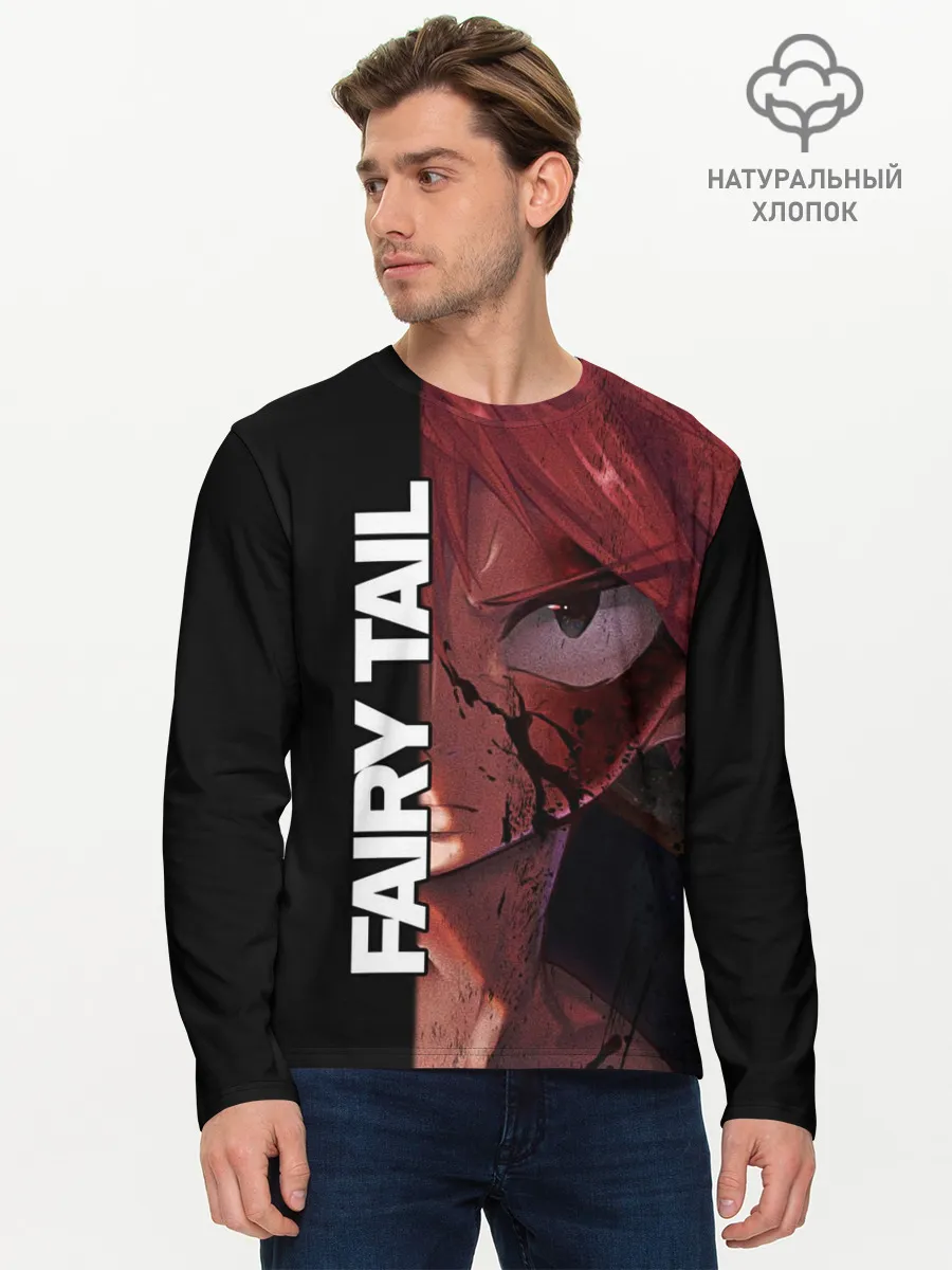 Мужской лонгслив базовый / Хвост Феи взгляд