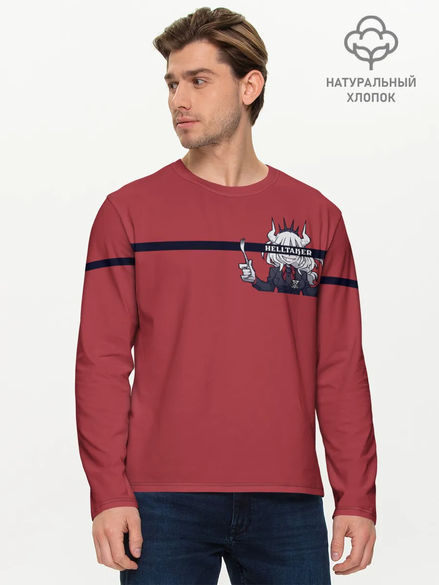 Мужской лонгслив базовый / Helltaker