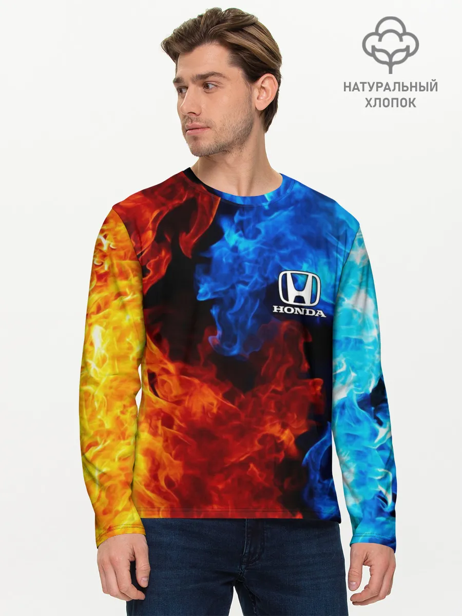 Мужской лонгслив базовый / HONDA