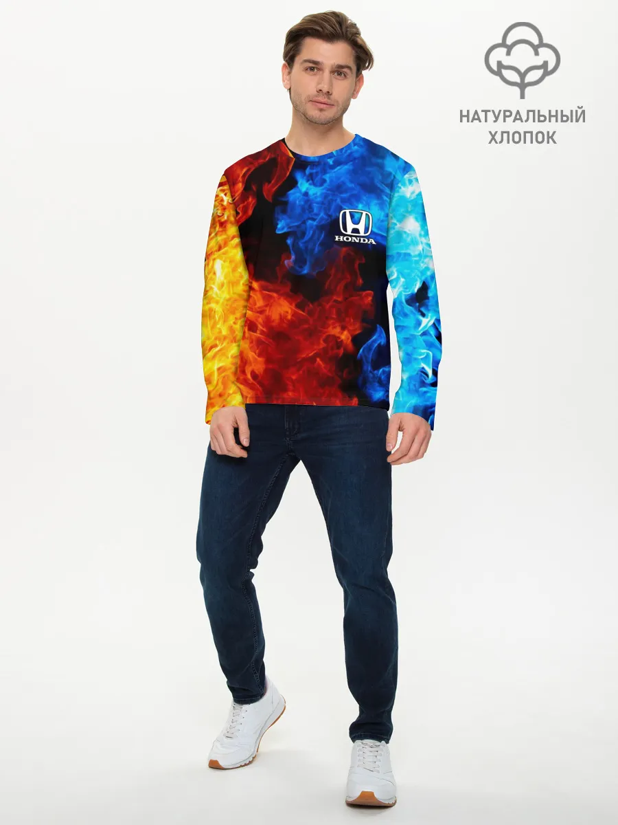 Мужской лонгслив базовый / HONDA