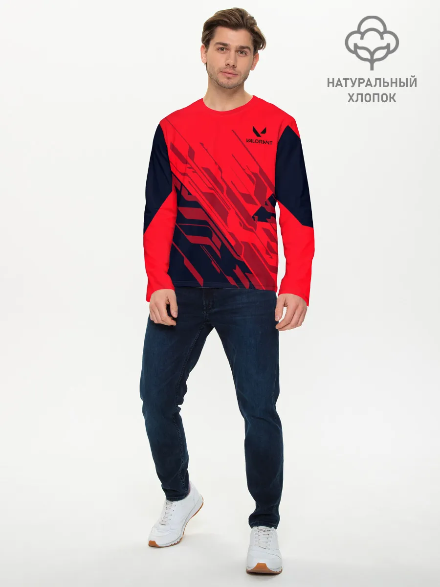 Мужской лонгслив базовый / Valorant
