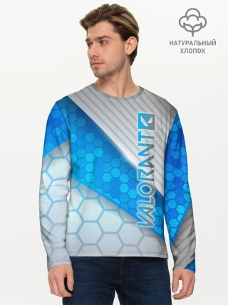 Мужской лонгслив базовый / Valorant