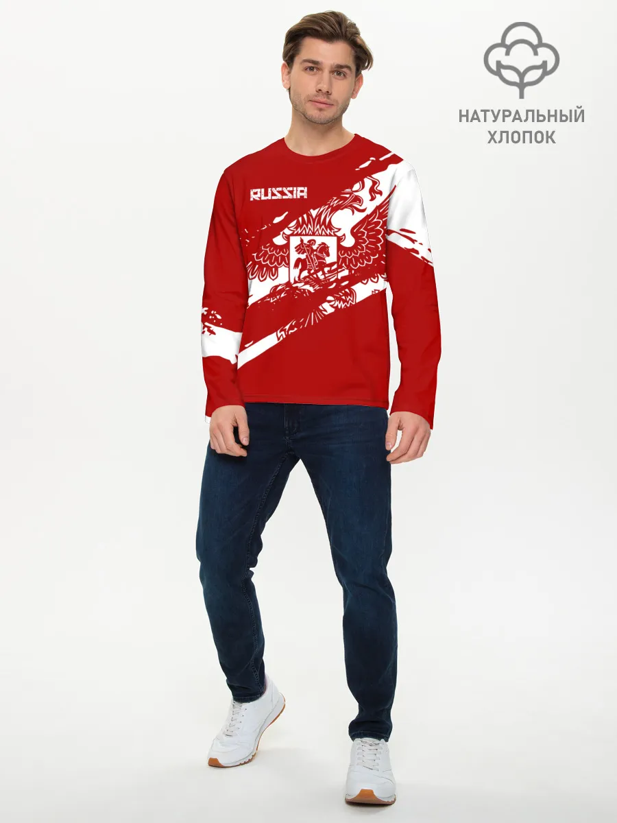 Мужской лонгслив базовый / Russia