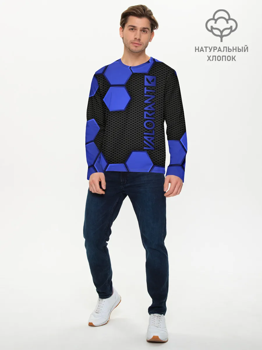 Мужской лонгслив базовый / Valorant