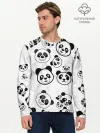 Мужской лонгслив базовый / Панды