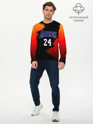 Мужской лонгслив базовый / Los Angeles Lakers / Kobe Brya