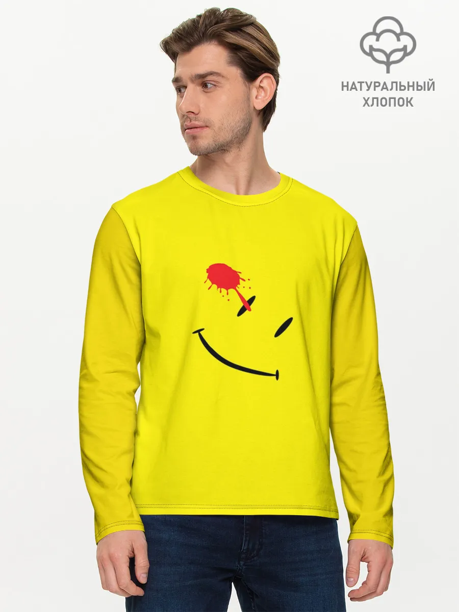 Мужской лонгслив базовый / Смайлы