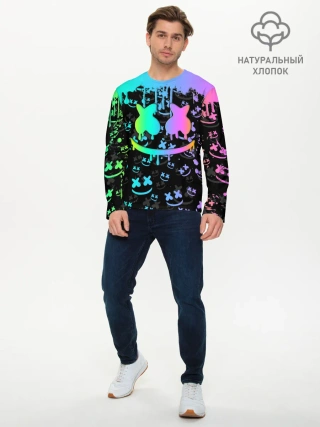 Мужской лонгслив базовый / MARSHMELLO