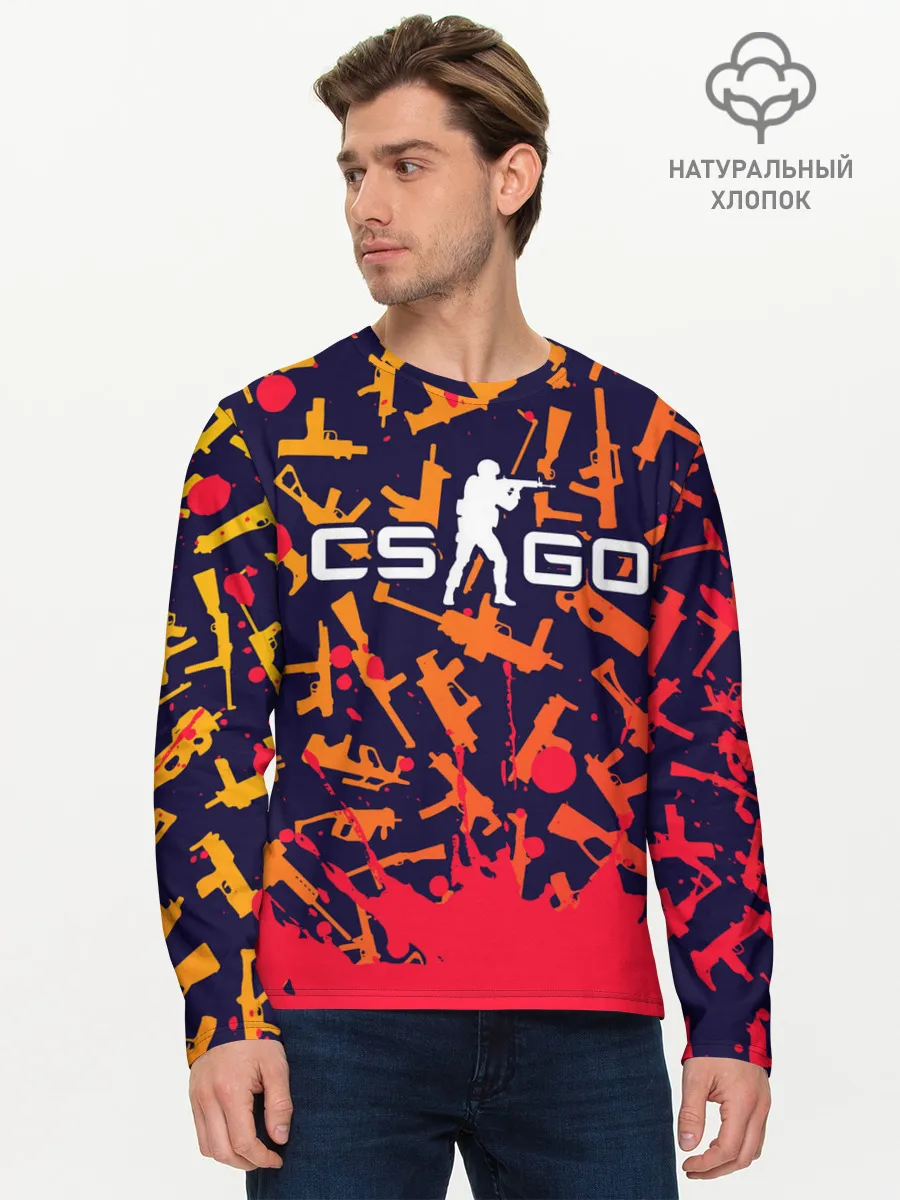 Мужской лонгслив базовый / CS GO | КС ГО
