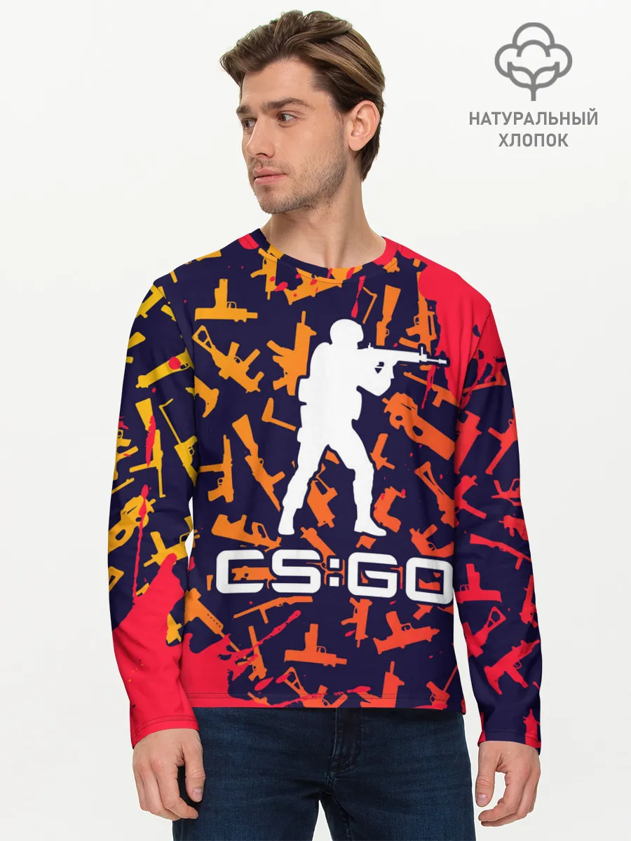 Мужской лонгслив базовый / CS GO | КС ГО
