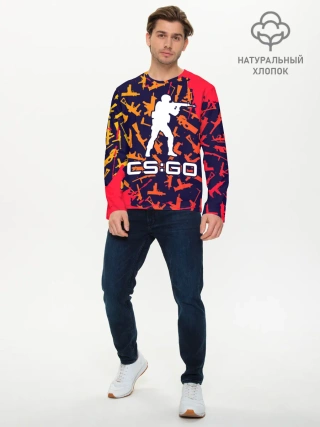 Мужской лонгслив базовый / CS GO | КС ГО