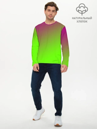 Мужской лонгслив базовый / Кислотная