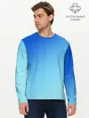 Мужской лонгслив базовый / blue