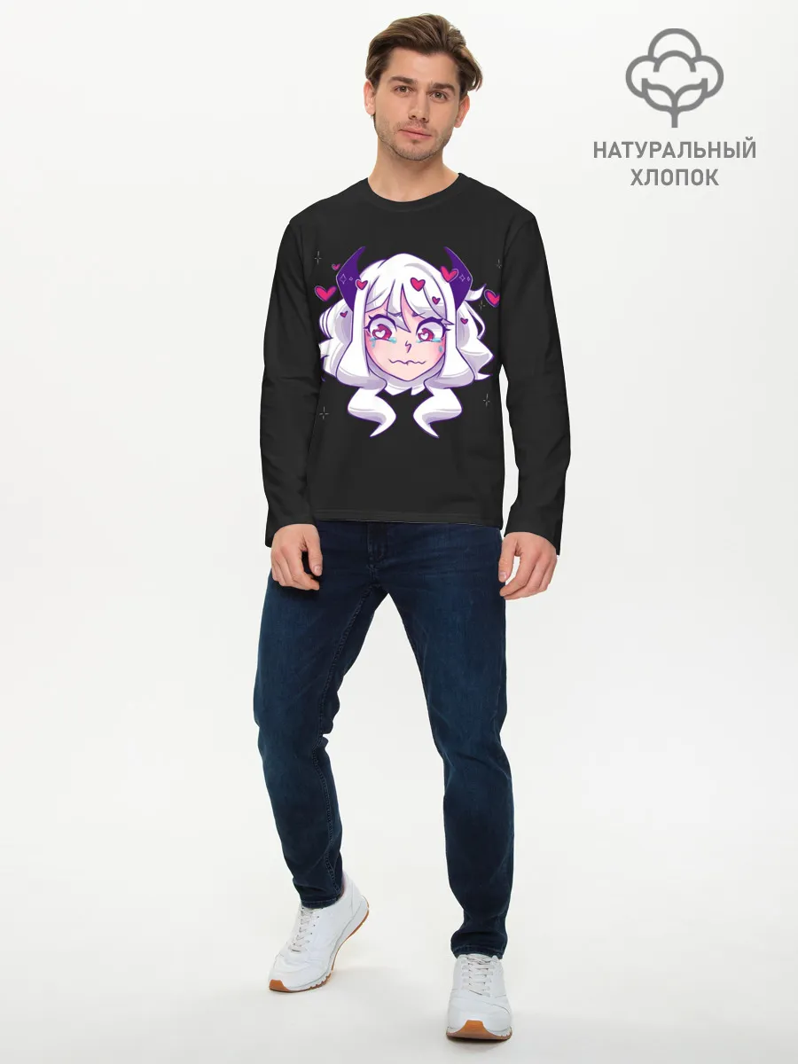 Мужской лонгслив базовый / Helltaker