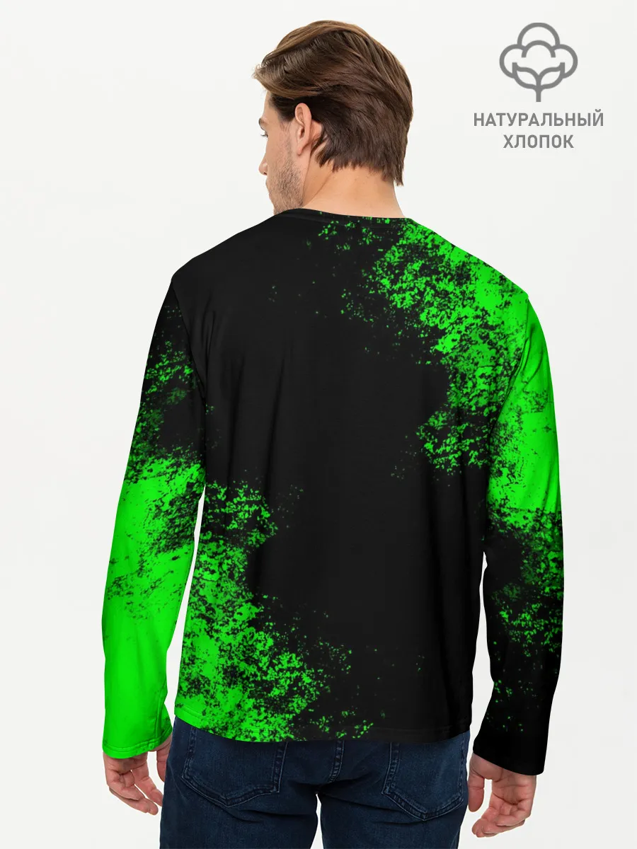 Мужской лонгслив базовый / MINECRAFT CAT