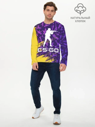 Мужской лонгслив базовый / CS GO | КС ГО