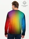 Мужской лонгслив базовый / Радужный градиент