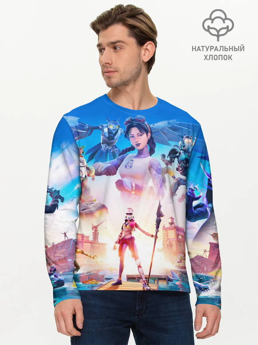 Мужской лонгслив базовый / FORTNITE 3 СЕЗОН