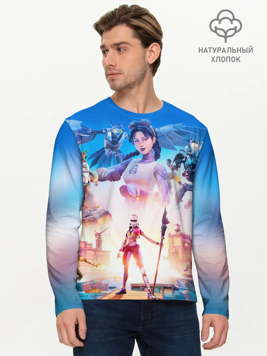 Мужской лонгслив базовый / ФОРТНАЙТ 3 СЕЗОН