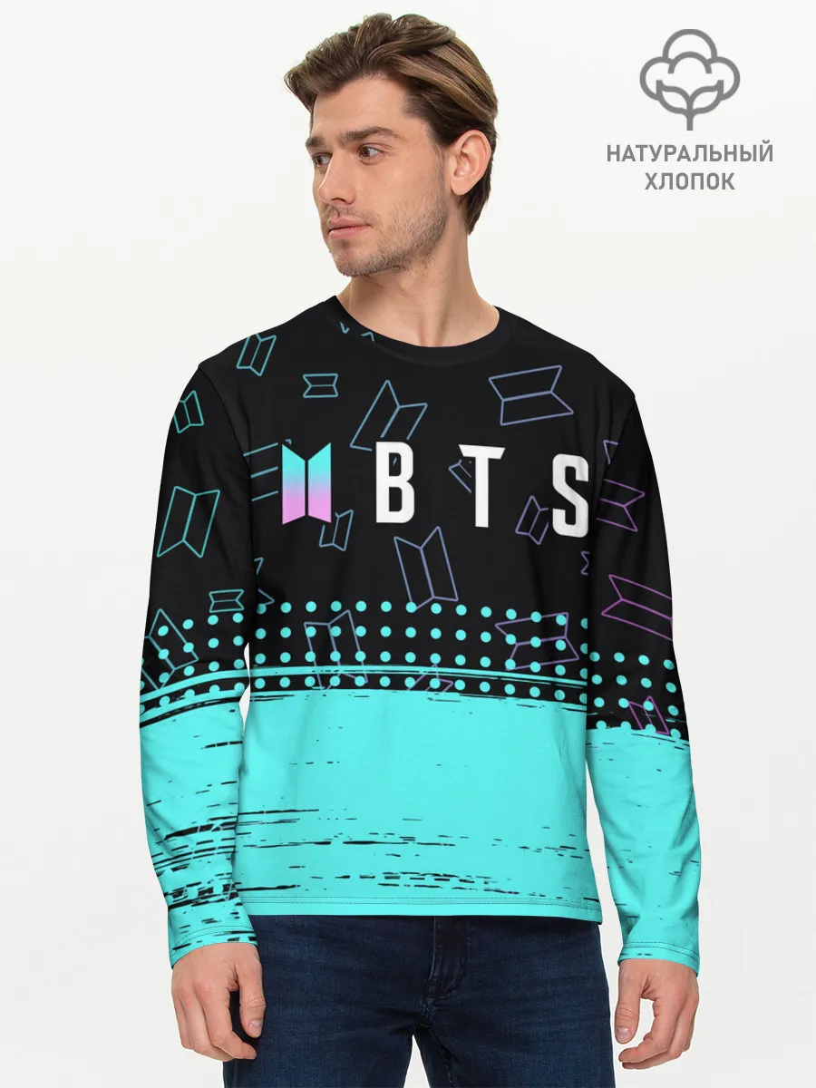 Мужской лонгслив базовый / BTS / БТС