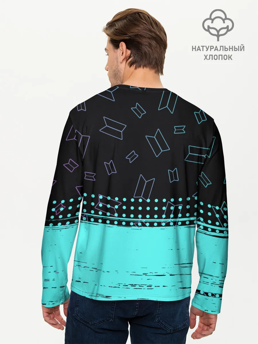 Мужской лонгслив базовый / BTS / БТС