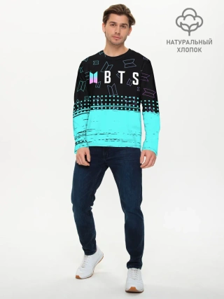 Мужской лонгслив базовый / BTS / БТС